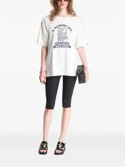 A Bathing Ape Ape General T-shirt In White