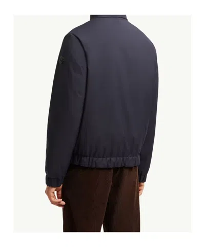 Moncler Luserna Short Down Jacket In Blue