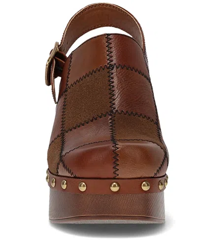 Frye And Co Wylie Patchwork Clog In Brown