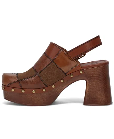 Frye And Co Wylie Patchwork Clog In Brown