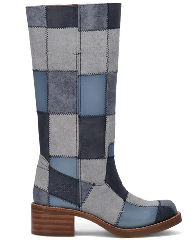 Frye And Co Miranda Patchwork In Blue