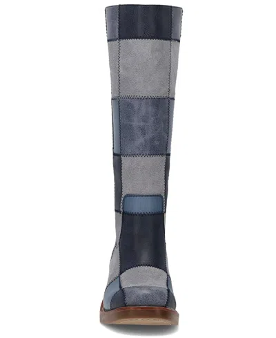 Frye And Co Miranda Patchwork In Blue
