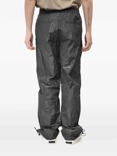 Off-white Ankle-drawstring Trousers In Gray