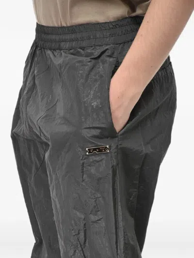Off-white Ankle-drawstring Trousers In Gray