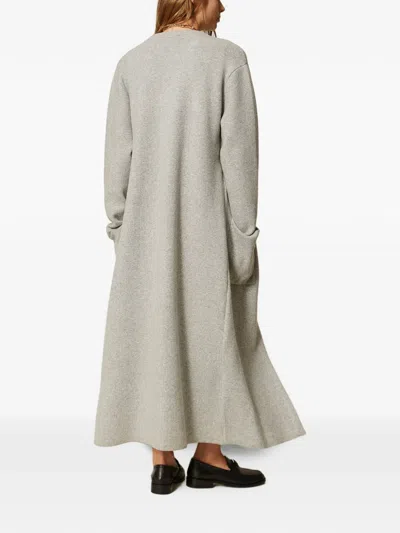Twinset Patch-pocket Coat In Gray