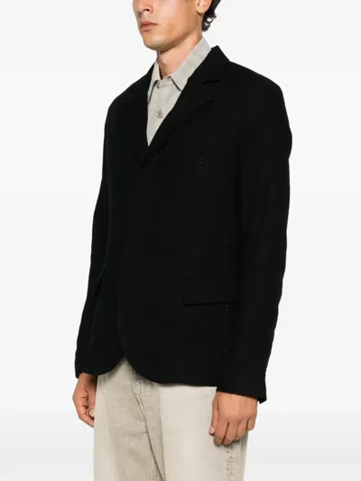 Masnada Single-breasted Blazer In Black