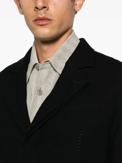 Masnada Single-breasted Blazer In Black
