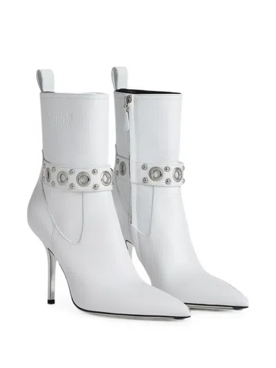 Dsquared2 Gothic Ankle Boots In White