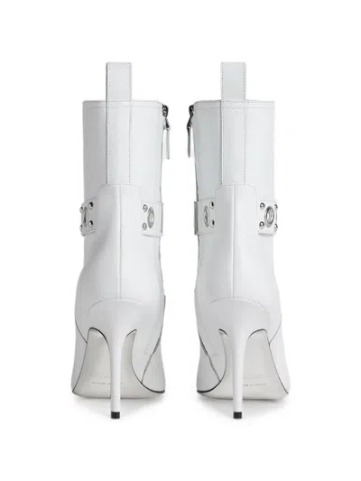 Dsquared2 Gothic Ankle Boots In White