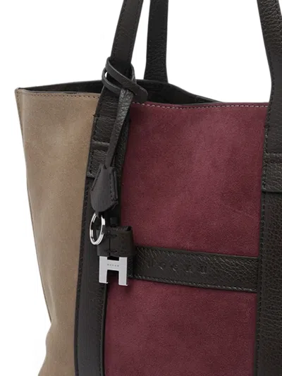Hogan Script Shopping Bag Small In Multi