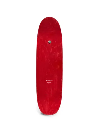 Supreme Disturbed Skateboard Deck In Red