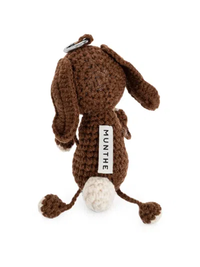 Munthe Vallate Crochet Rabbit Keychain In Multi
