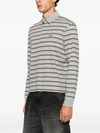 Vetements Horizontal Stripe Pattern Polo Collar In Multi