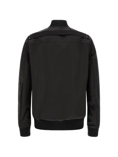 Rick Owens Heizer Flight Bomber Jacket In Black