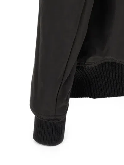 Rick Owens Heizer Flight Bomber Jacket In Black