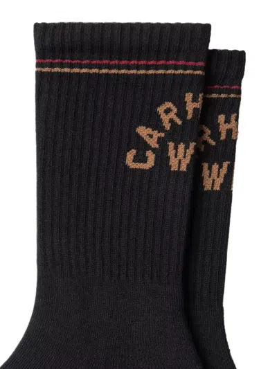 Carhartt Arch Script Socks In Black