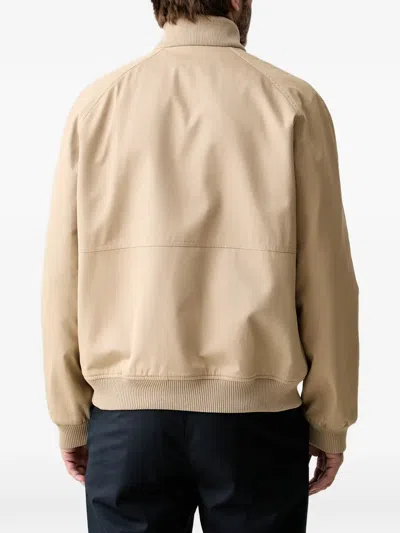 Trussardi Reversible Herringbone-pattern Jacket In Neutral