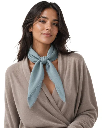Blue Pacific Solid Cashmere-blend Neckerchief In Blue