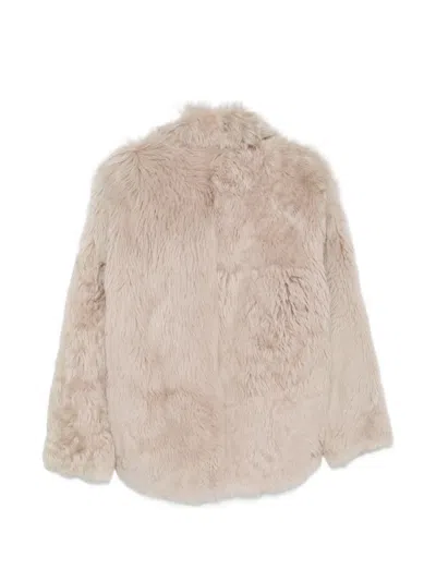 Liska Button-up Jacket In Nude