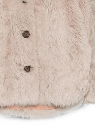 Liska Button-up Jacket In Nude