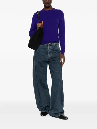 Bompard Kaschmirpullover Mit Rundhalsausschnitt In Blue