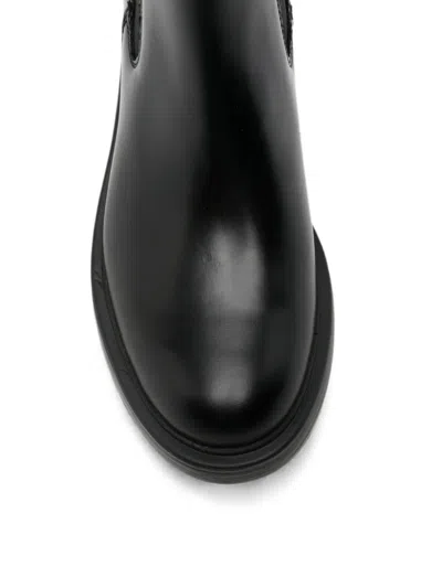 Camper Dean Elasticated-panel Pull-tab Chelsea Boots In Black