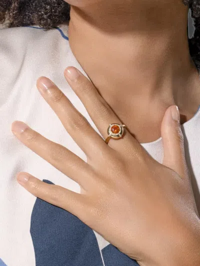 Goshwara Fire Opal And Diamond Ring In Multi