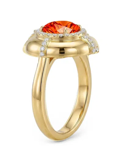 Goshwara Fire Opal And Diamond Ring In Multi