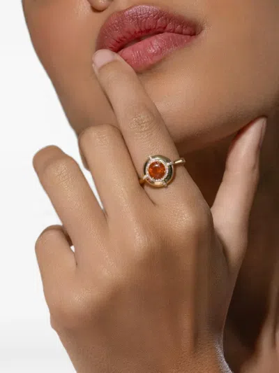 Goshwara Fire Opal And Diamond Ring In Multi