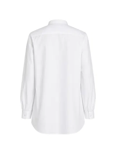 The Row Evette Bib-front Shirt In White