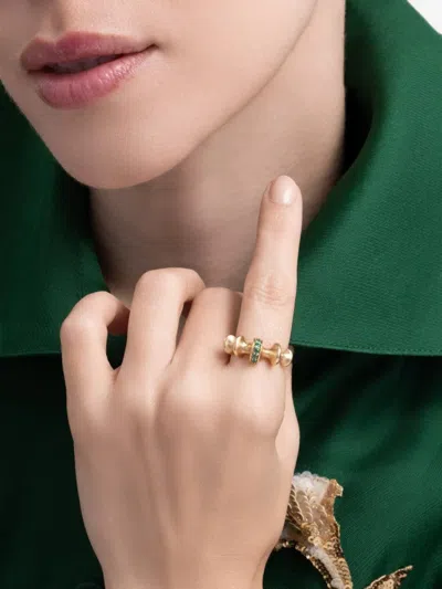 Vram Chrona I Emerald Ring In Gold