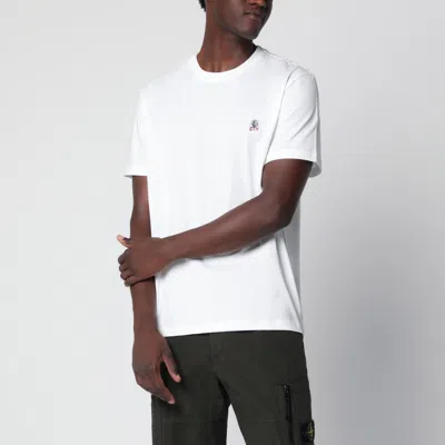 Parajumpers White Regular-fit T-shirt With Logo Patch In White