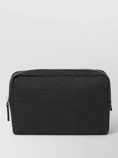 Fendi Medium-sized Vanity Case With Central Zippered Compartment In Black