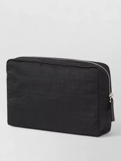 Fendi Medium-sized Vanity Case With Central Zippered Compartment In Black