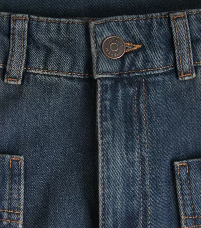 Me+em Leg Elongator Jean Authentic Dark Wash In Blue