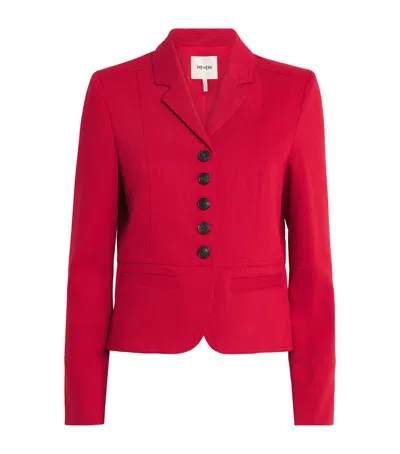 Me+em Fitted Panel Jacket Ruby Red In Red