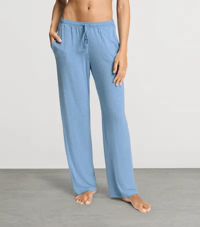 Hanro Natural Elegance Drawstring Trousers In Blue