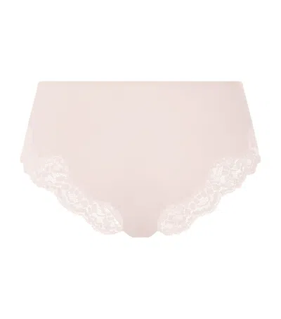 Hanro Smooth Illusion Tulle Brief In Neutral
