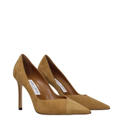 Jimmy Choo Cass Pump In Brown