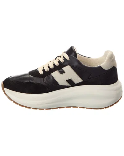 Hogan Maxi I Active Suede Sneaker In Black