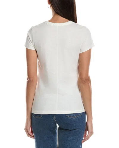Rag & Bone Solid Color Printed Short-sleeve T-shirt In White