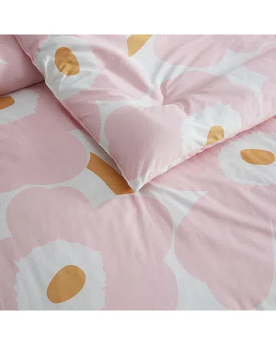 Marimekko Unikko Cotton Percale Comforter Set In Pink