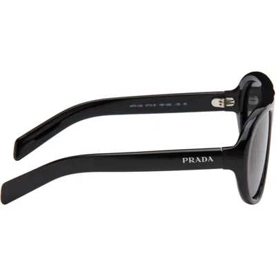 Prada 0pr C05s Oversized Sunglasses In Black