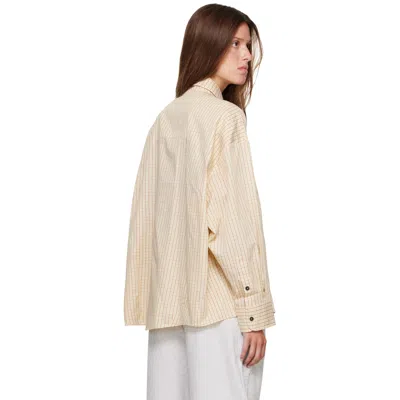 Cordera Yellow Checked Oversized Shirt In Multi