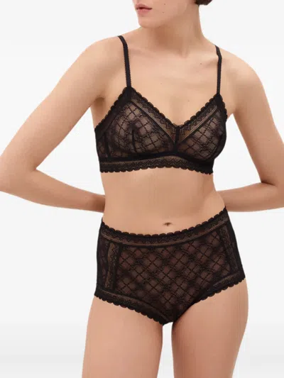 Eres Botaniste Wireless Triangle Bra In Black