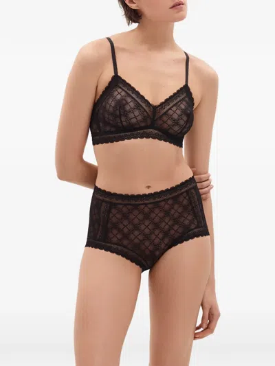 Eres Botaniste Wireless Triangle Bra In Black