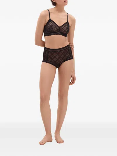 Eres Botaniste Wireless Triangle Bra In Black