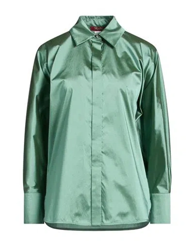 Max Mara Solid Colour Shirts In Green