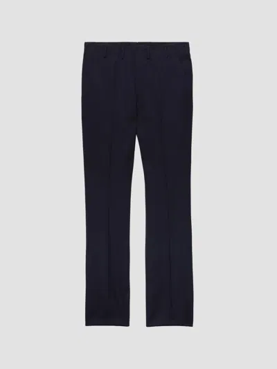 Prada Wool Pants In Blue