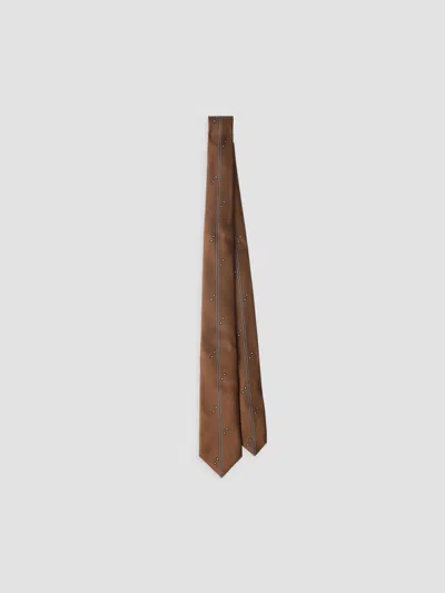 Prada Silk Tie In Orange